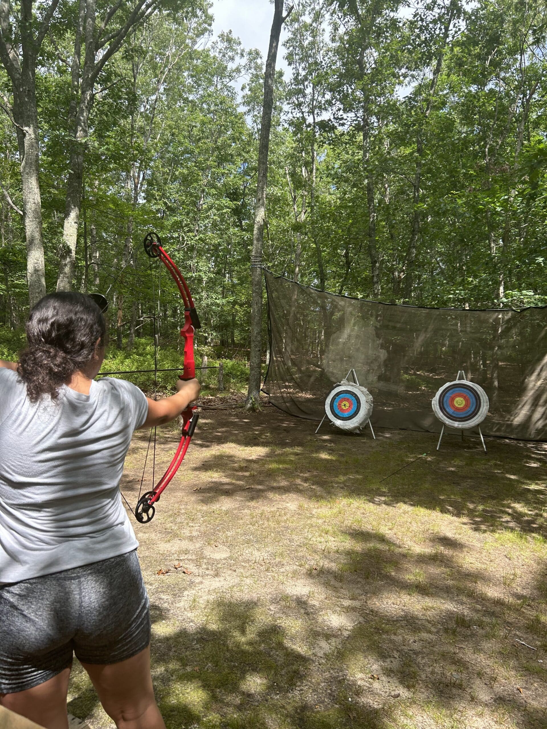 Archery gives campers the chance to build focus, patience, and confidence while learning a new skill in a fun and structured way. Campers set personal goals, practice concentration, and celebrate their progress—all while enjoying time outdoors. Safety is always emphasized, so campers also gain respect for equipment and responsibility along the way.