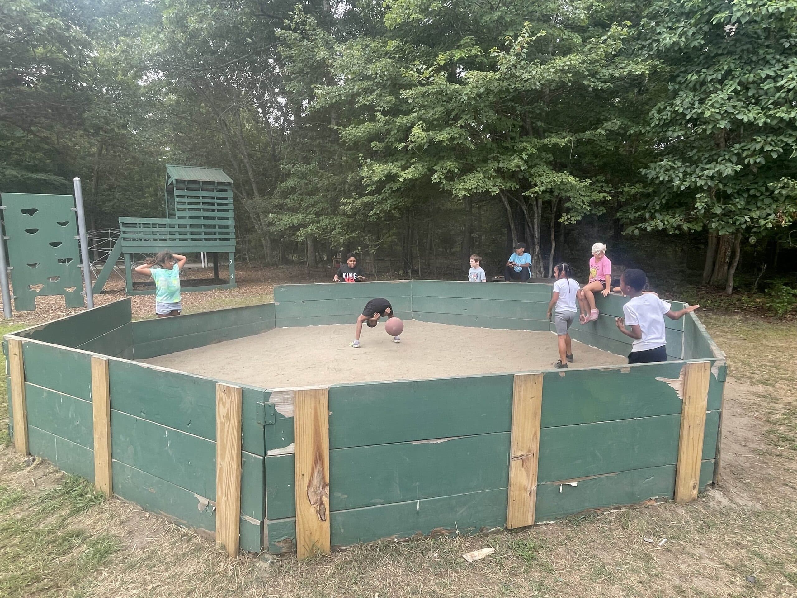 Gaga Ball is a camp favorite! Played in a Gaga pit, it’s a fast-paced and exciting game where the goal is to avoid being hit below the knees. Campers love the mix of movement, strategy, and fun, and everyone can join in.