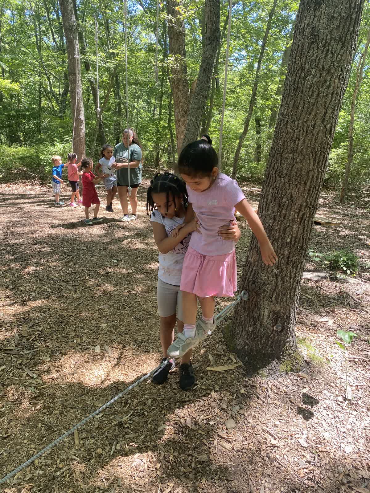 The low ropes course is an introduction to building the necessary skills to conquer the challenge course! Low ropes bring campers together through exciting team challenges, while practicing balancing, climbing, and problem-solving. It’s all about supporting one another and growing as a group!